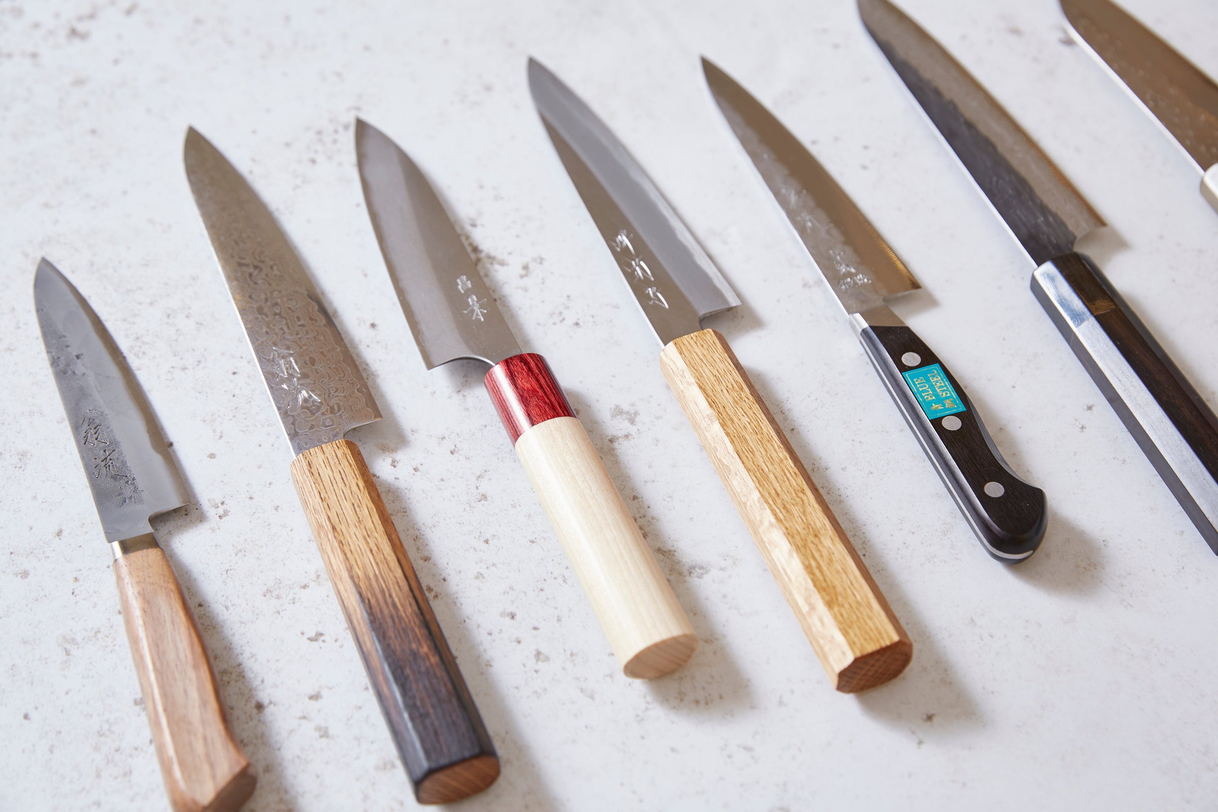 7 Japanese petty knives, small knives for precision slicing and detailed kitchen tasks