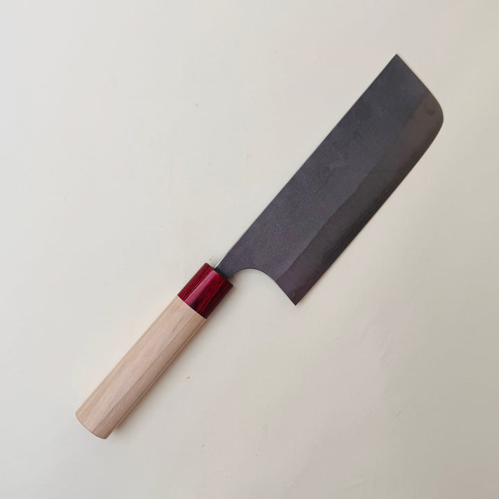 Masakage Yuki Nakiri -stainless clad san mai -carbon steel -community cutlery