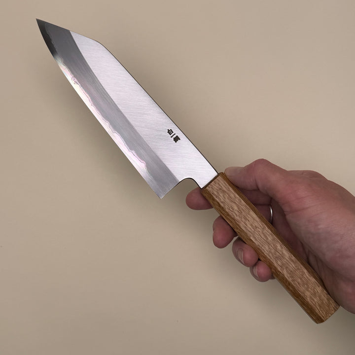 Sakai Kikumori Nakagawa kiritsu santoku knife oak handle 18cm community cutlery