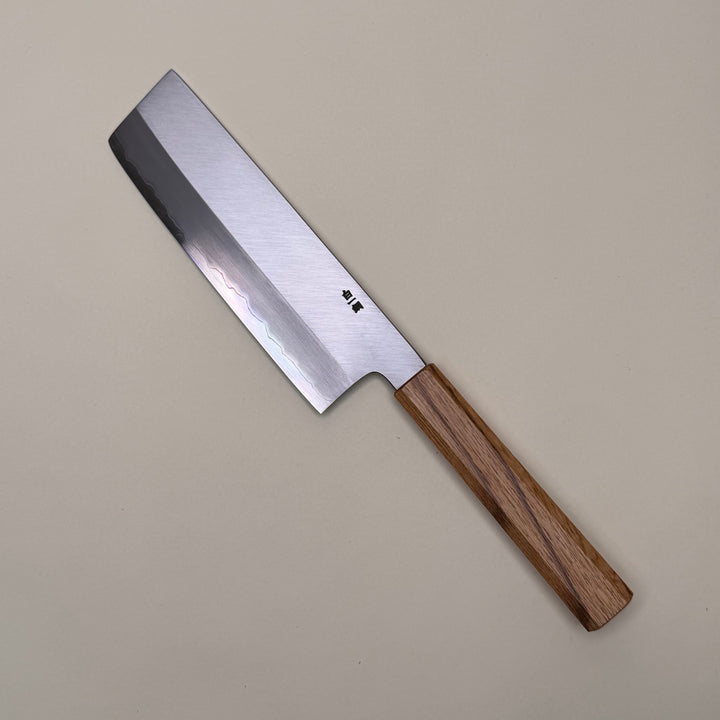 Sakai Kikumori Nakagawa nakiri knife oak handle 18cm community cutlery
