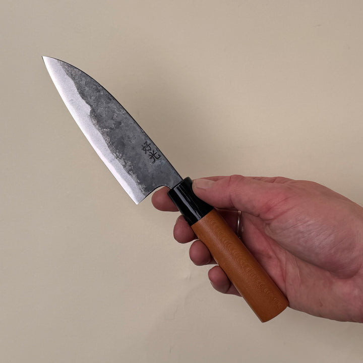 Yoshimitu Kaijya Ko Santoku — a compact Japanese multi-purpose knife offering superb agility, fine control, and razor-sharp performance Community Cutlery