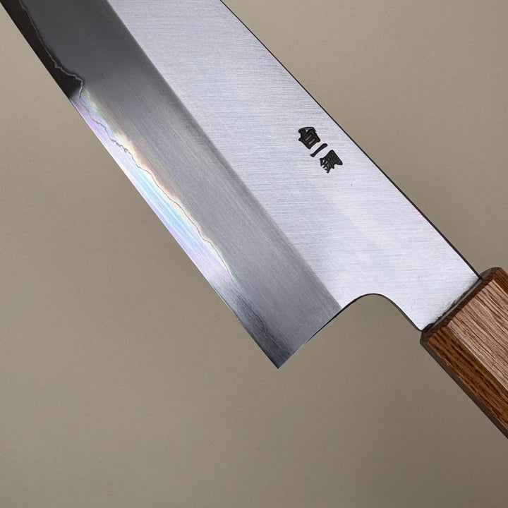 Sakai Kikumori Nakagawa santoku knife oak handle 18cm community cutlery