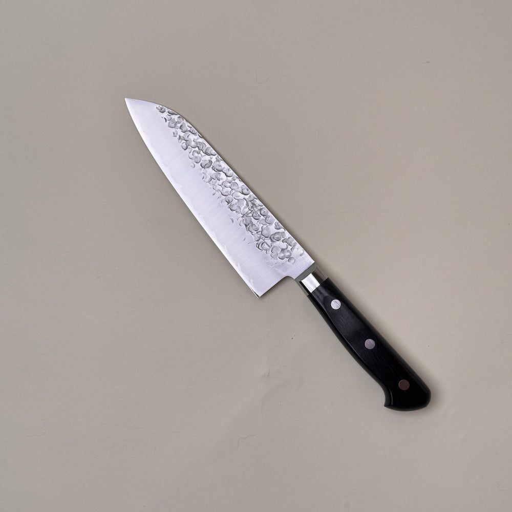 Takamura VG10 Tsuchime Santoku carbon steel community cutlery