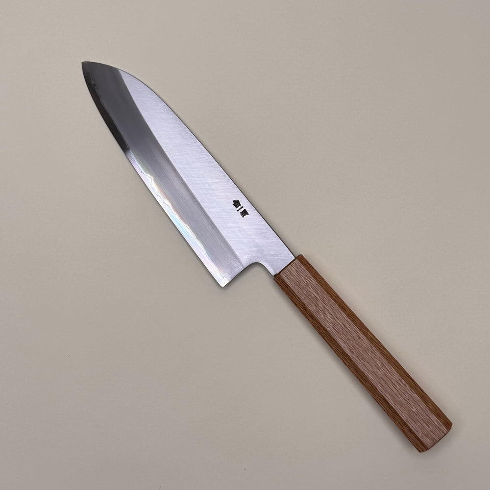 Sakai Kikumori Nakagawa santoku knife oak handle 18cm community cutlery