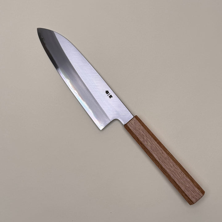 Sakai Kikumori Nakagawa santoku knife oak handle 18cm community cutlery