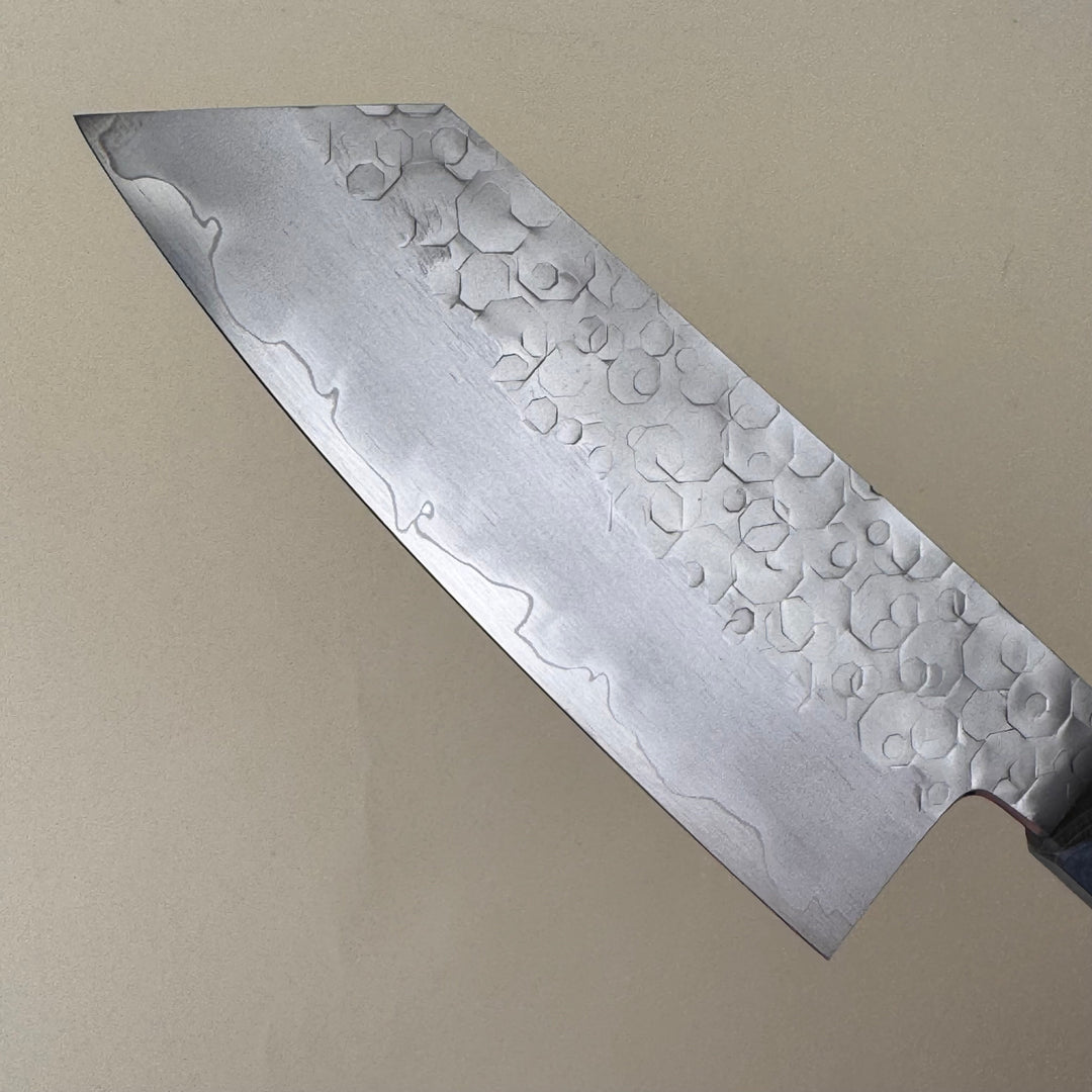 Hado Shiosai Ko Bunka Blue Stabilised Wood Handle 135mm stainless steel community cutlery