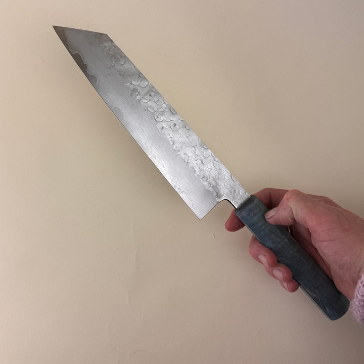 Hado Shiosai K Gyuto Blue Stabilised wood Handle 210mm stainless steel community cutlery