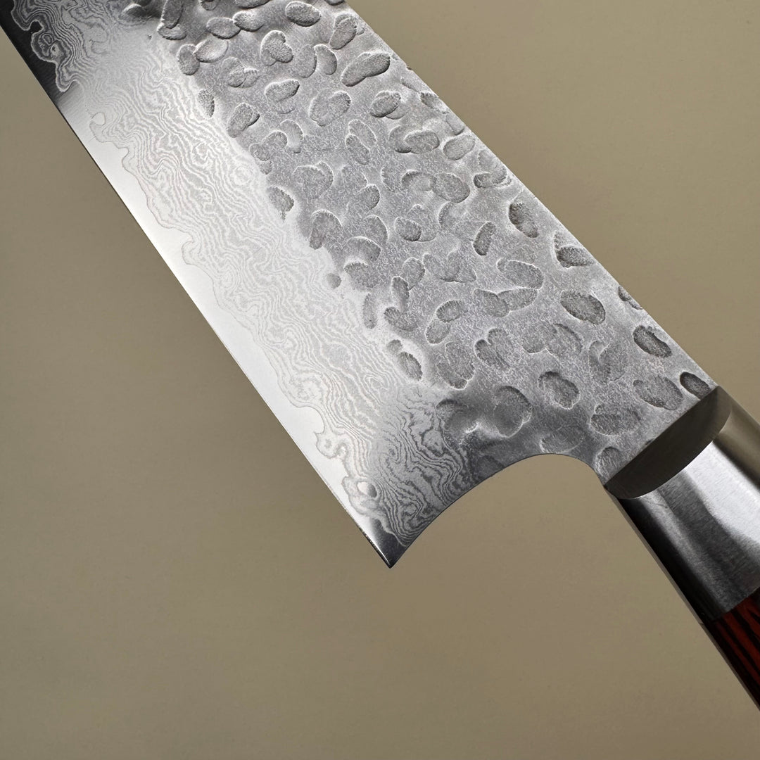 Sakai Takayuki 33 Layer Tsuchime Damascus Butchers Knife 210mm