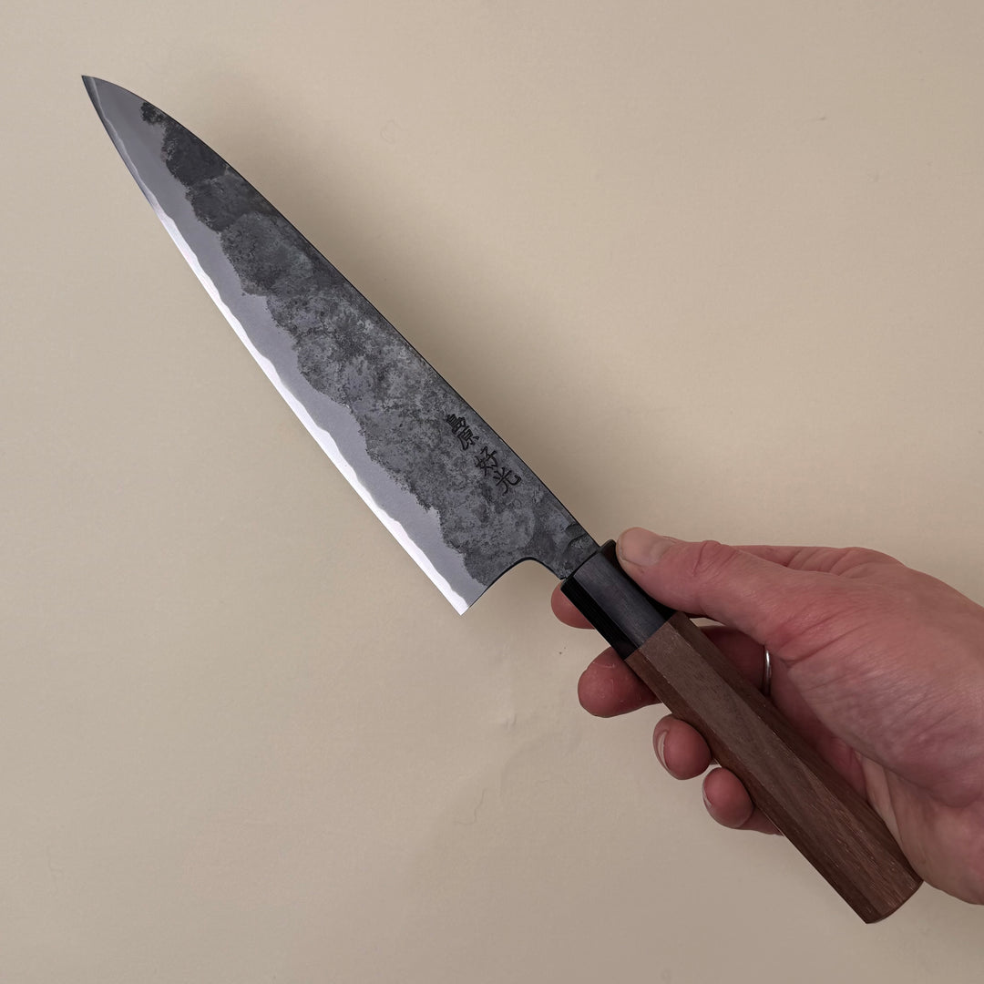 Yoshimitu Kaijya 210mm Gyuto — a hand-forged Japanese chef’s knife, Carbon steel community cutlery