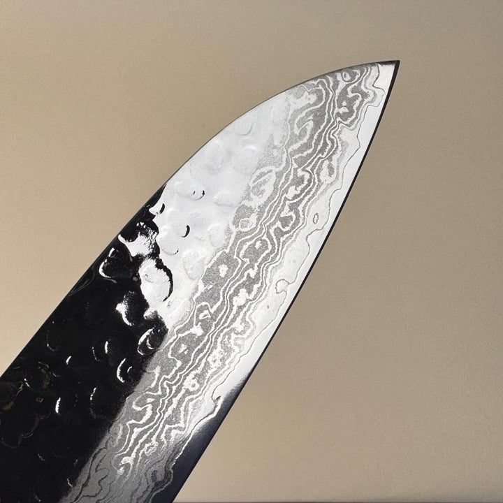 VG10 Damascus Tsuchime Santoku 180