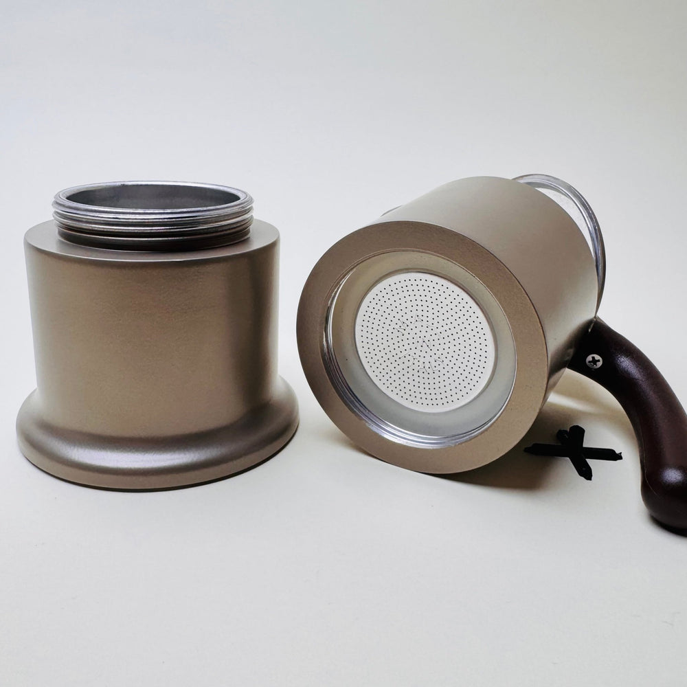 3 Cup Italian Moka Pot - Taupe - Community Cutlery