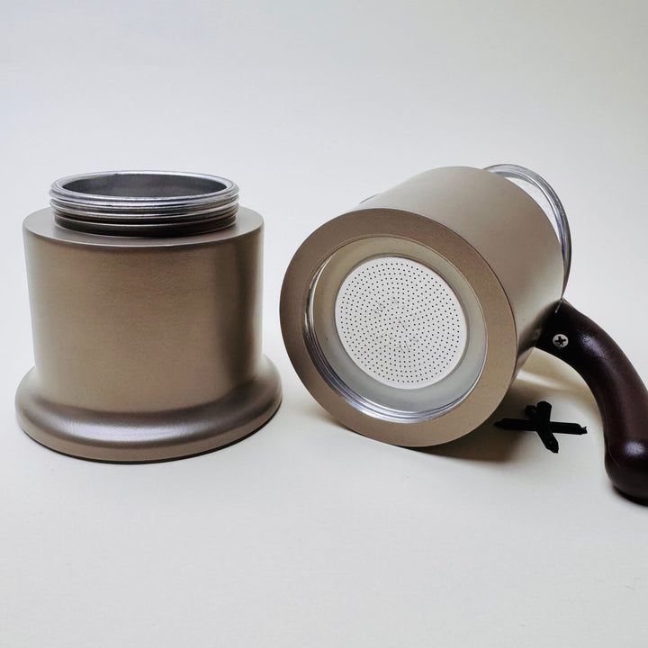 3 Cup Italian Moka Pot - Taupe - Community Cutlery
