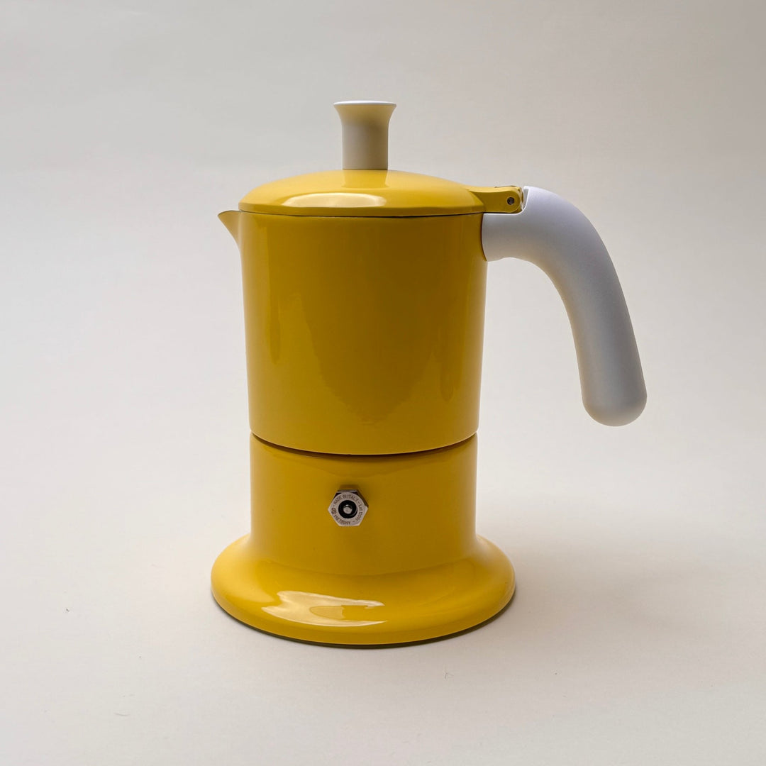 3 Cup Italian Moka Pot - Yellow - Community Cutlery