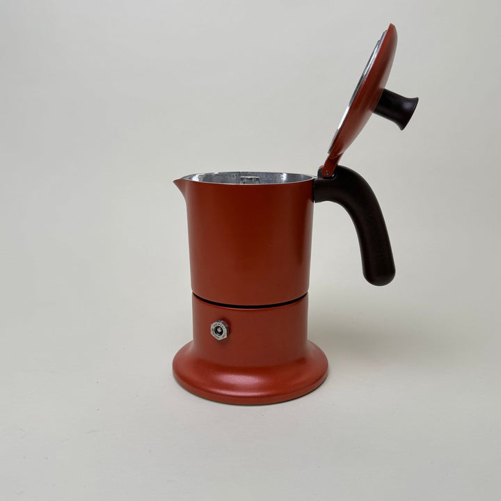 3 Cup Italian Stove Top Coffee Pot - Brick - Community Cutlery