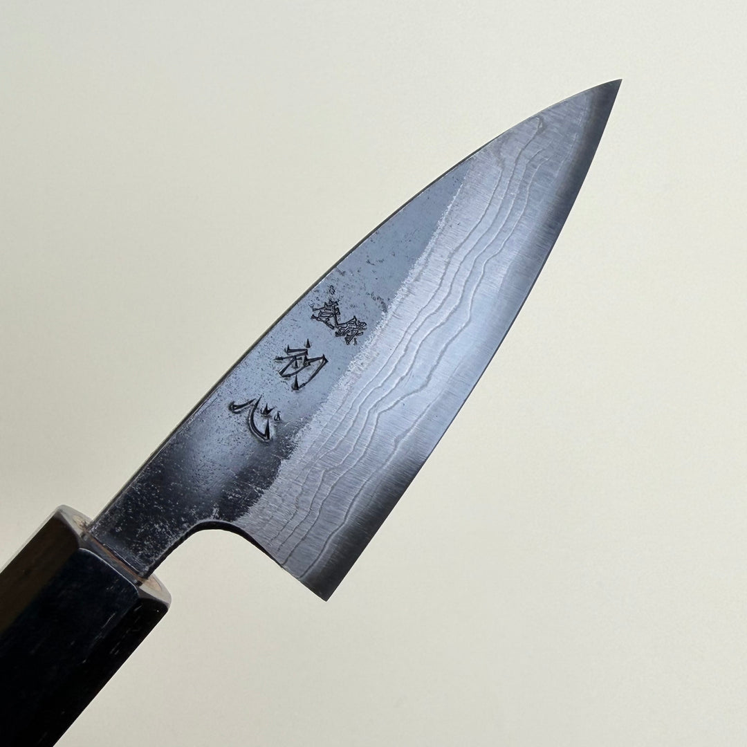 Hatsukokoro Kumokage Kurouchi Damascus Petty Knife 80mm
