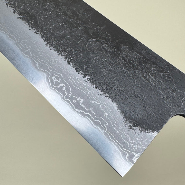 Mutsumi Honoura Blue Super Kurouchi Suminagashi Gyuto Knife 270mm
