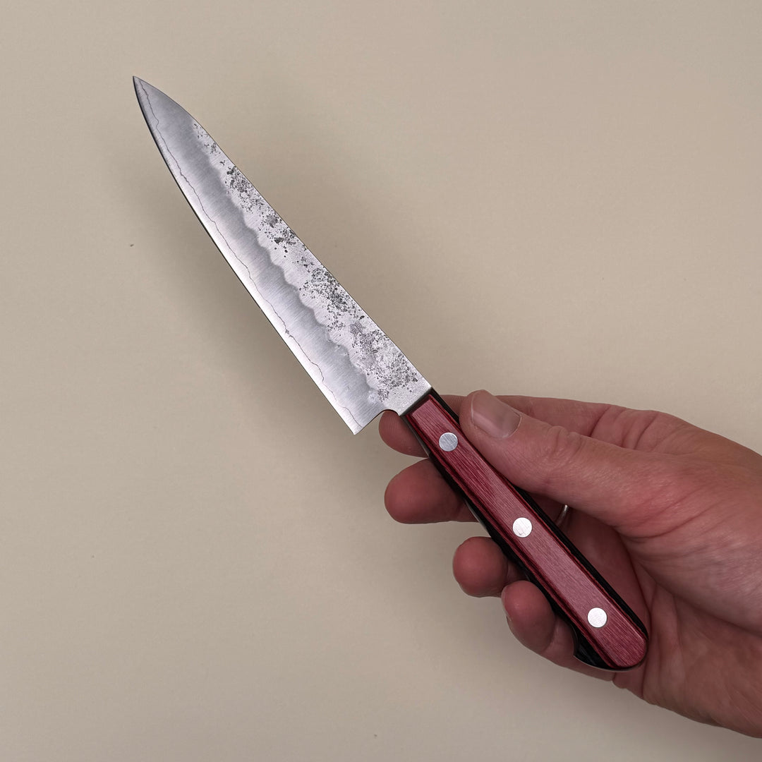 Nashiji Petty 135mm Ginsan Red Handle