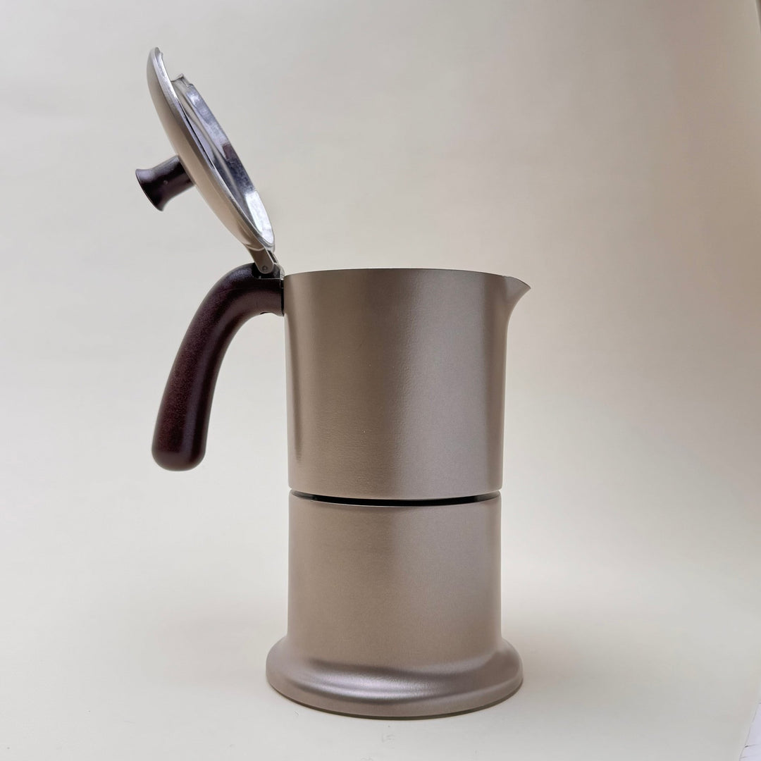 6 Cup Italian Moka Pot - Taupe - Community Cutlery