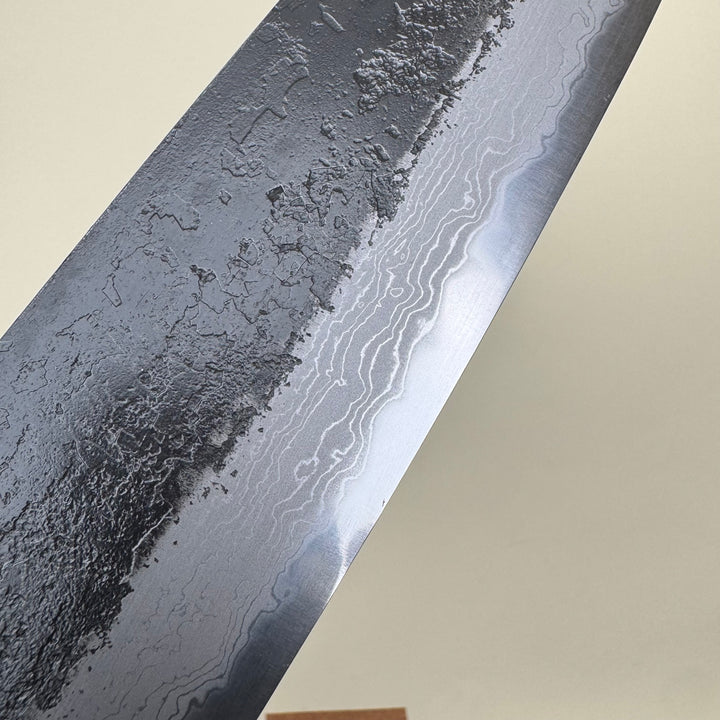 Mutsumi Honoura Blue Super Kurouchi Suminagashi Gyuto Knife 270mm