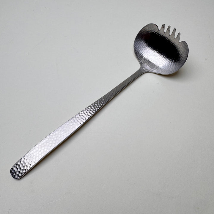 Hammered Stainless Steel Forked Ladle