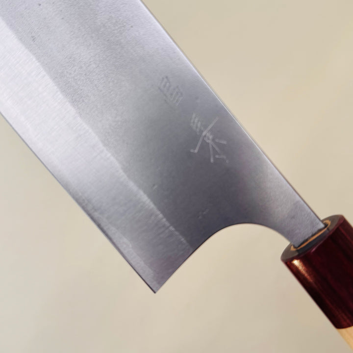 Masakage Yuki Nakiri -stainless clad san mai -carbon steel -community cutlery