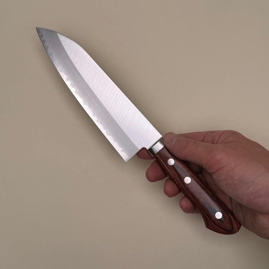 VG10 Damascus Santoku 180mm