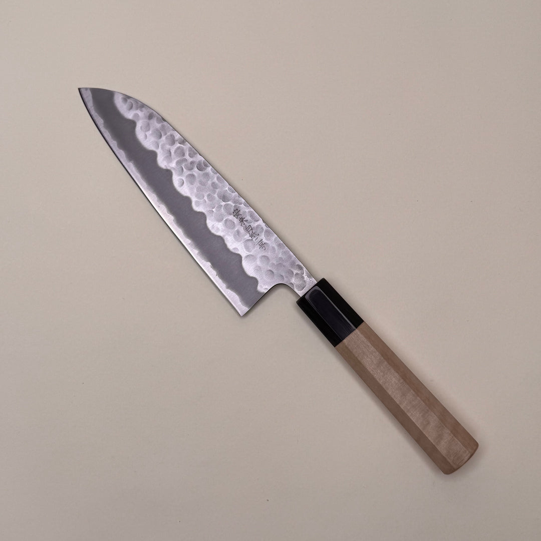 Tsuchime Santoku 165mm White 2 Magnolia Handle
