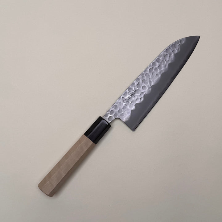 Tsuchime Santoku 165mm White 2 Magnolia Handle