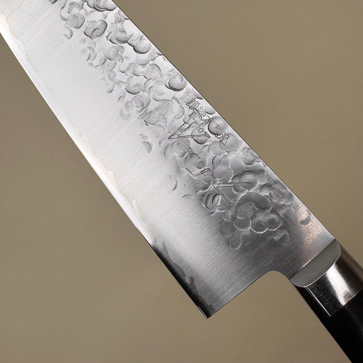 Takamura VG10 Tsuchime Santoku carbon steel community cutlery