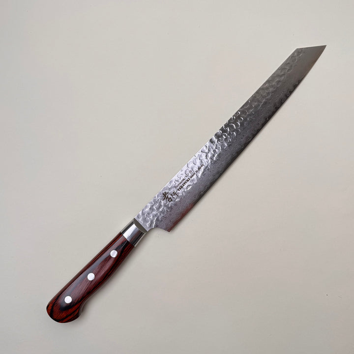 Sakai Takayuki 33 Layer Tsuchime Damascus Kengata Yanagiba 270mm