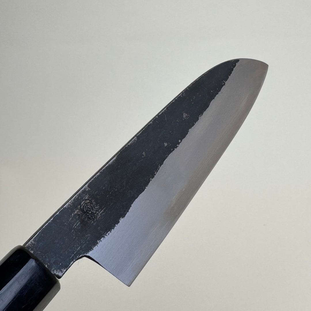 Sakai Kikumori Kikuzuki Kuro Santoku Knife 180mm