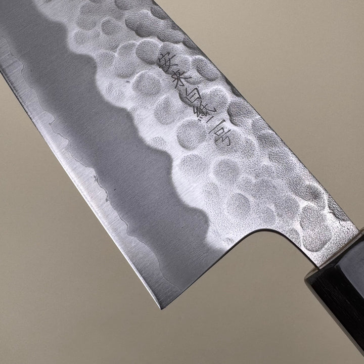 Tsuchime Santoku 165mm White 2 Magnolia Handle