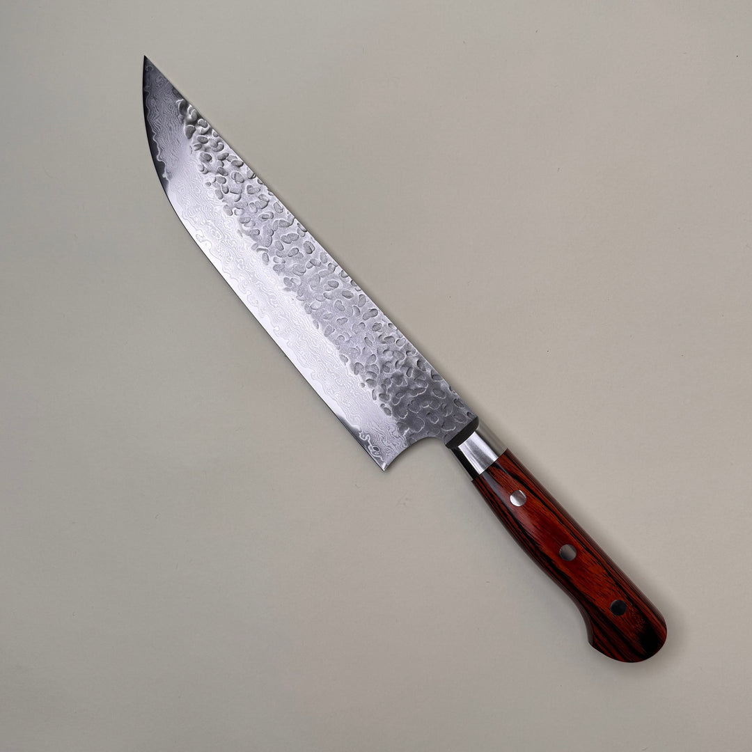 Sakai Takayuki 33 Layer Tsuchime Damascus Butchers Knife 210mm