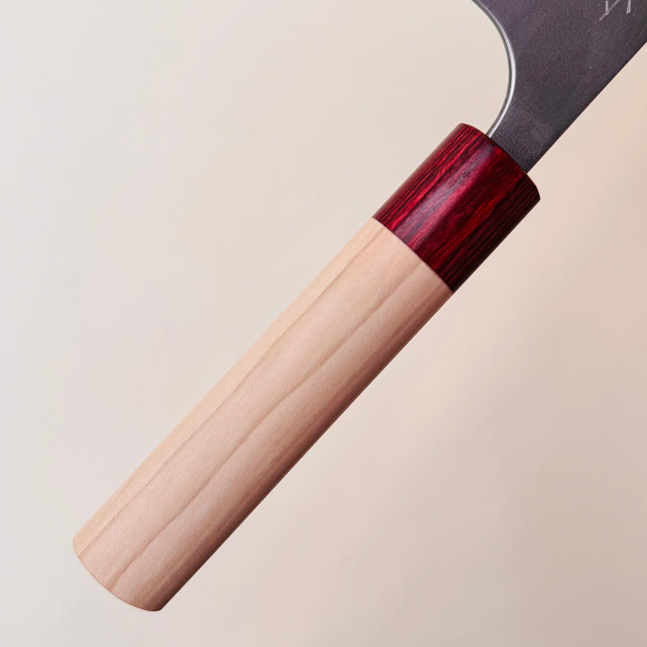 Masakage Yuki Nakiri -stainless clad san mai -carbon steel -community cutlery