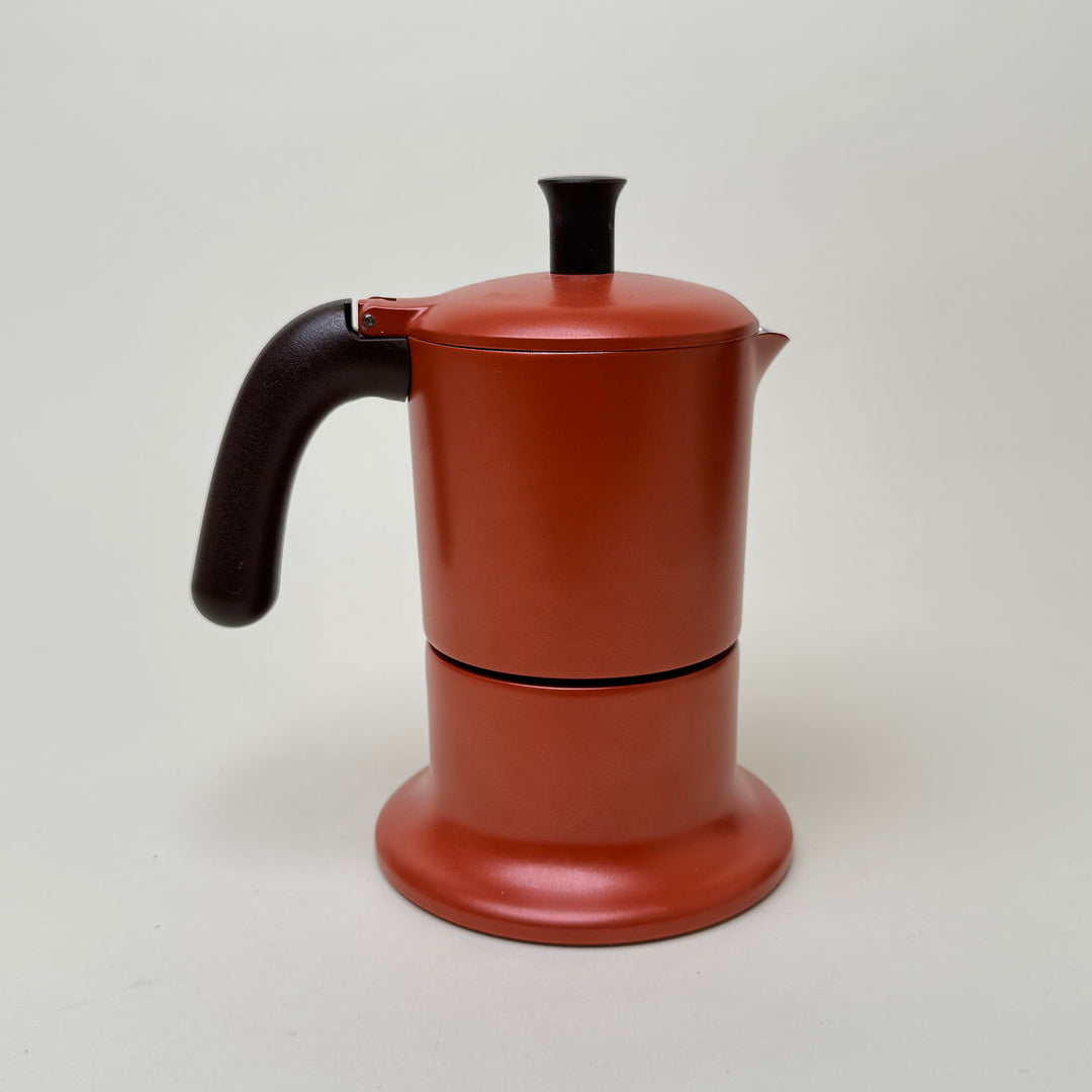 3 Cup Italian Stove Top Coffee Pot - Brick