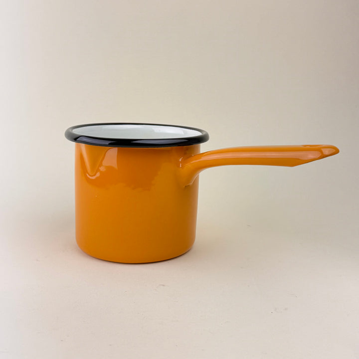 Heavy duty enamel milk pan