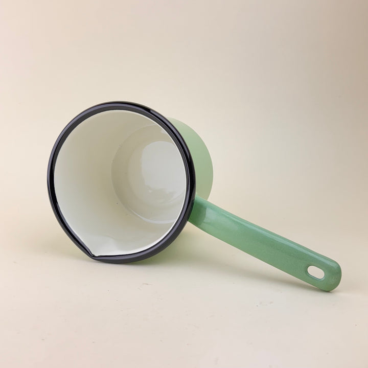 Heavy duty enamel milk pan