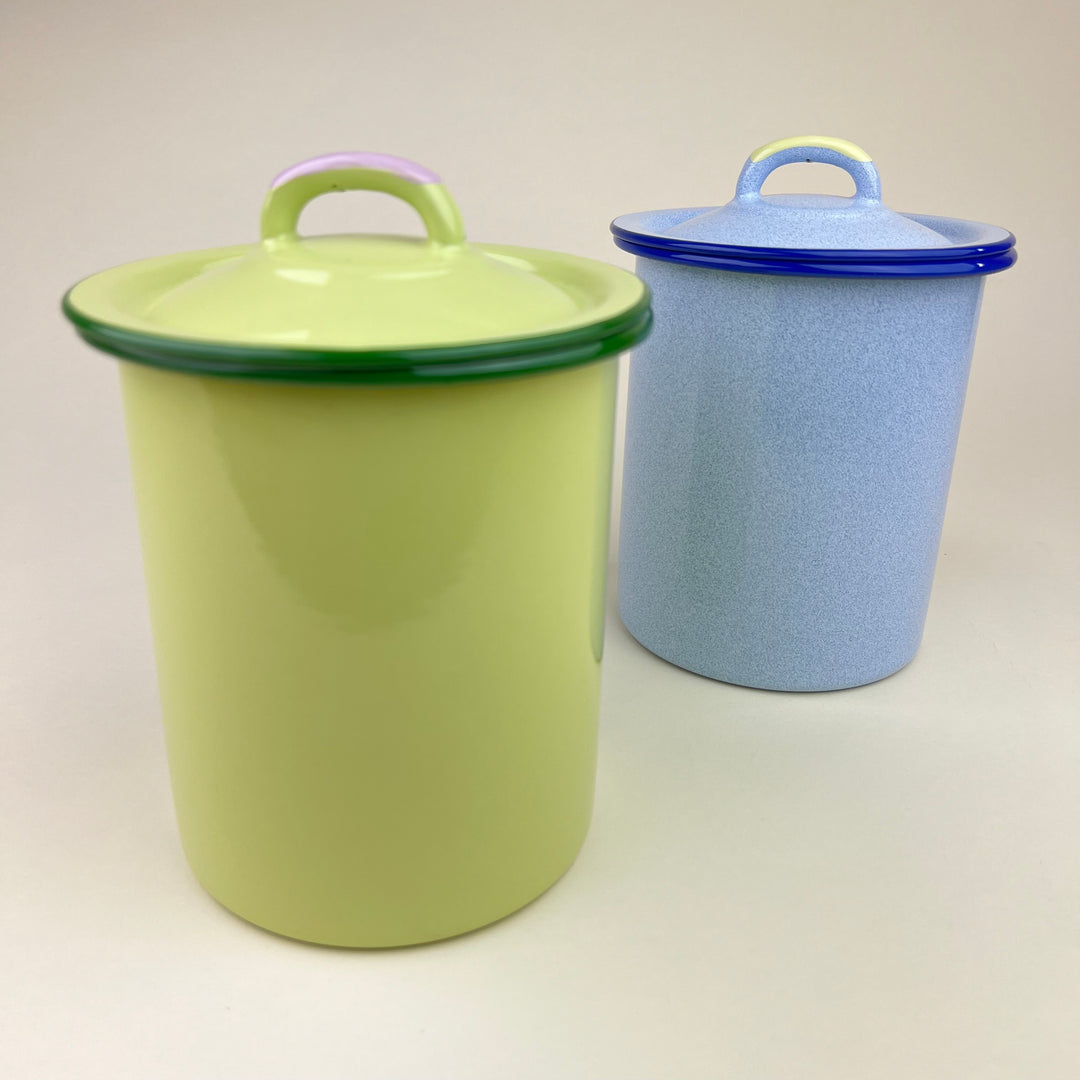 Enamel Container - Pastel Green