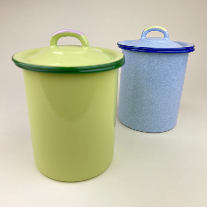 Enamel Container - Pastel Green