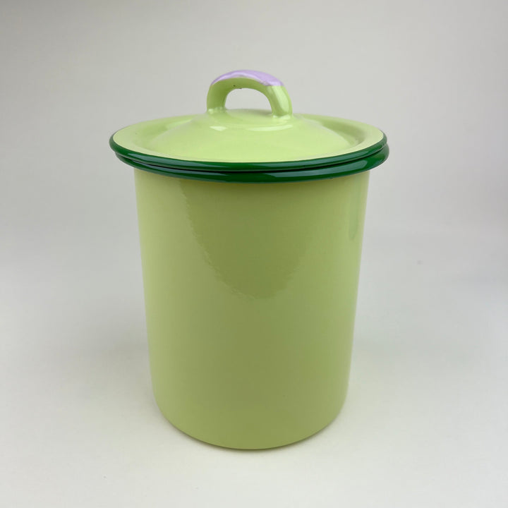 Enamel Container - Pastel Green