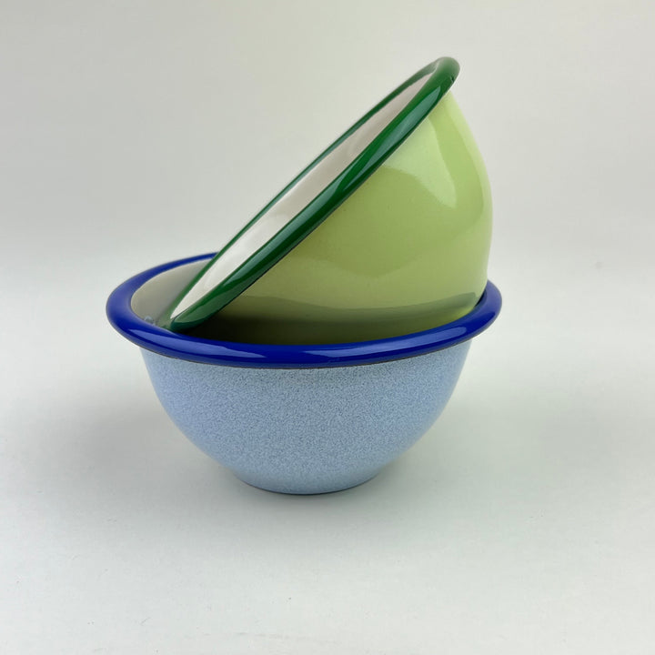 Enamel mini bowl - Speckles Blue