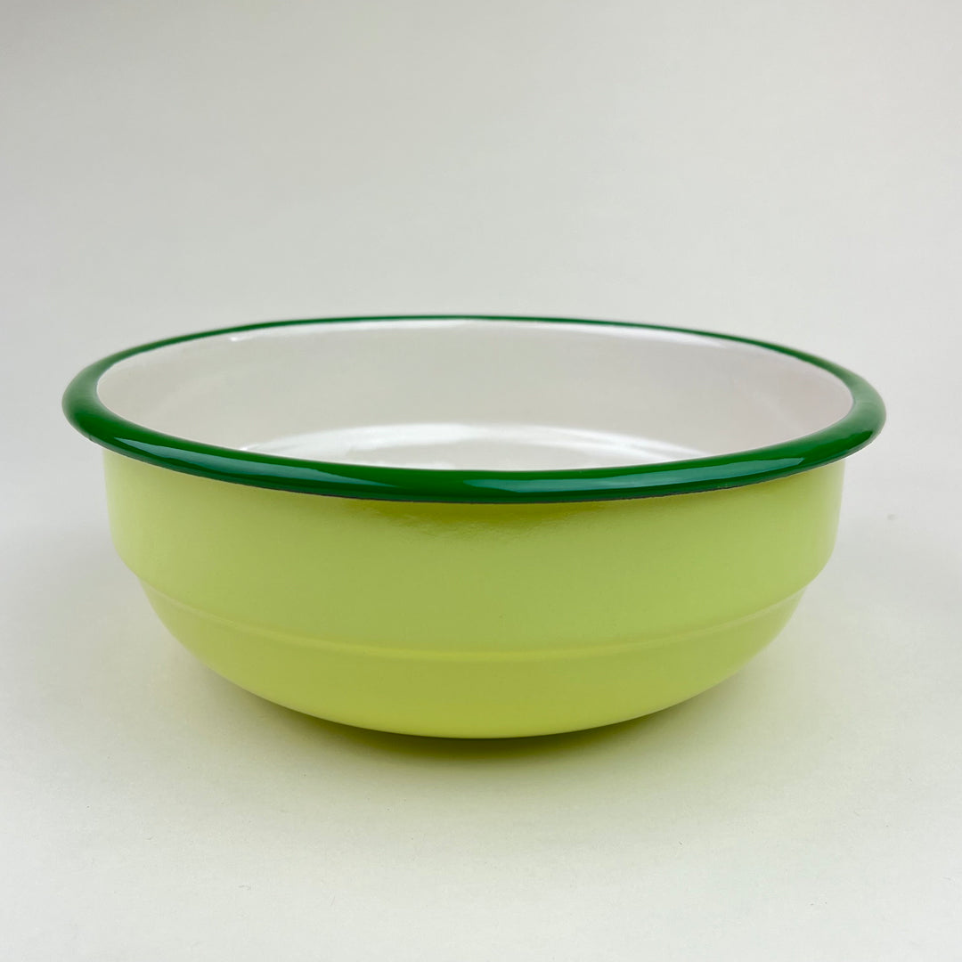 Enamel Mixing Bowl - Pastel Green