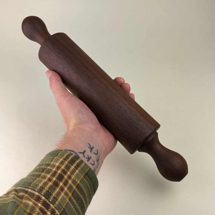 Hand Turned Teak Rolling Pin