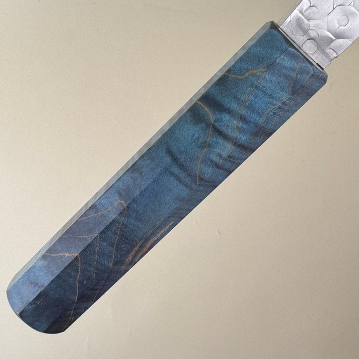 Hado Shiosai Ko Bunka Blue Stabilised Wood Handle 135mm