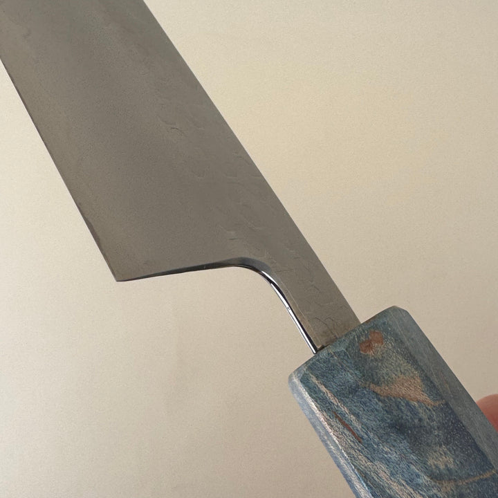 Hado Shiosai Bunka Blue Stabilised Wood Handle 180mm