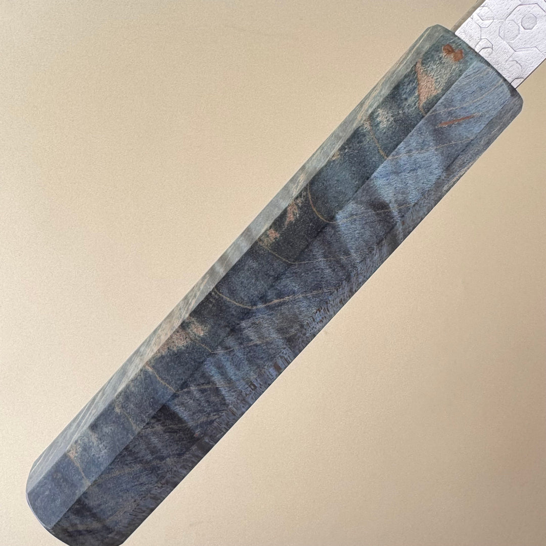 Hado Shiosai Bunka Blue Stabilised Wood Handle 180mm