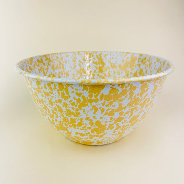 Splatter Enamelware Large Salad Bowl