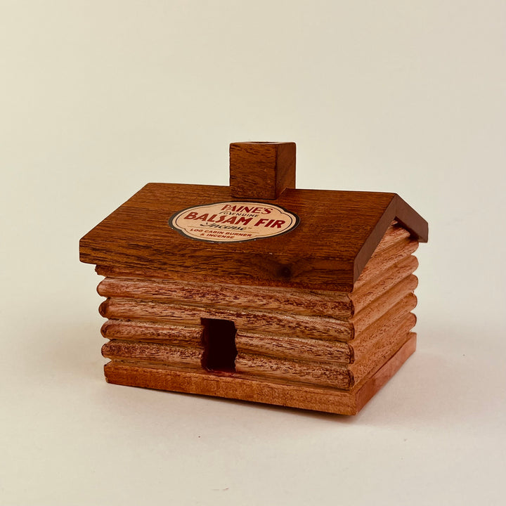 Paines Incense  - Large Log Cabin Burner with Balsam Fir Incense