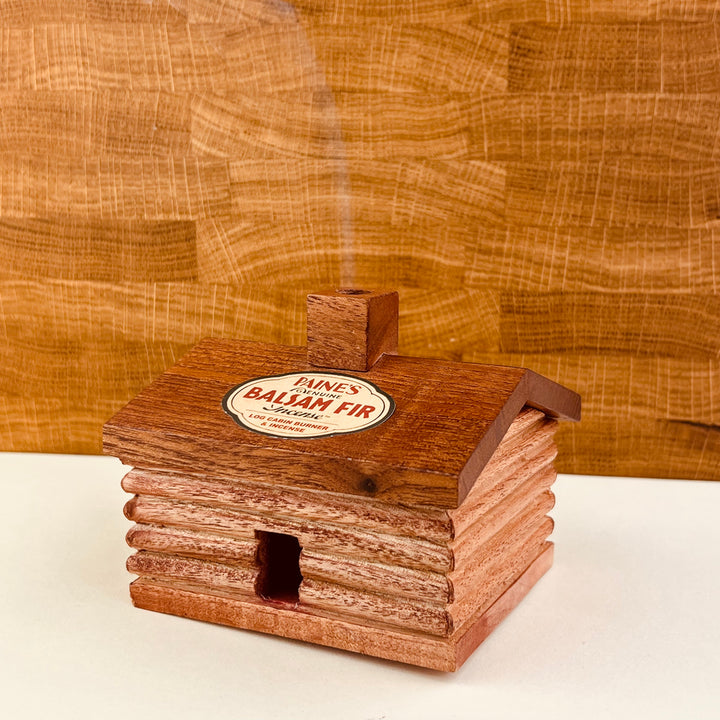 Paines Incense  - Large Log Cabin Burner with Balsam Fir Incense