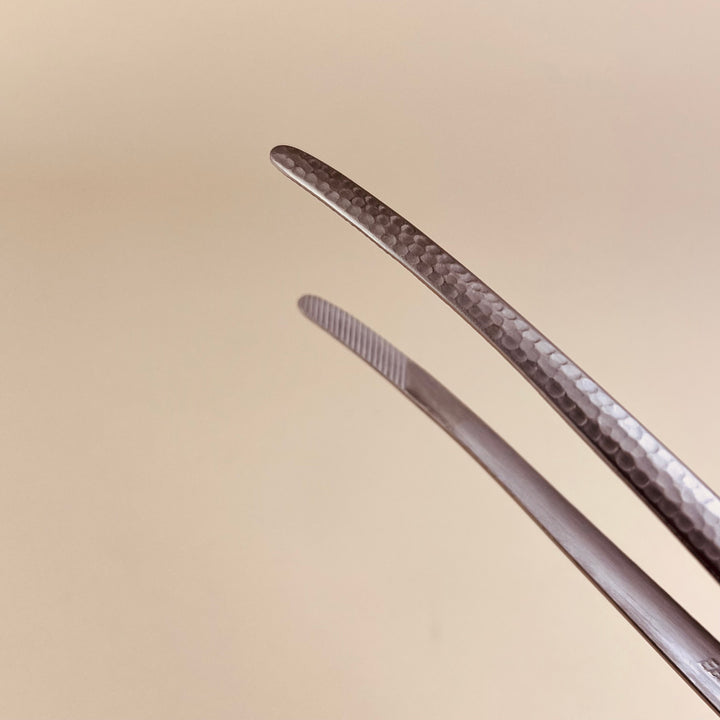 Hammered Stainless Steel Tweezer Tongs